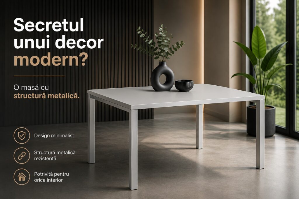 masa cu structura metalica